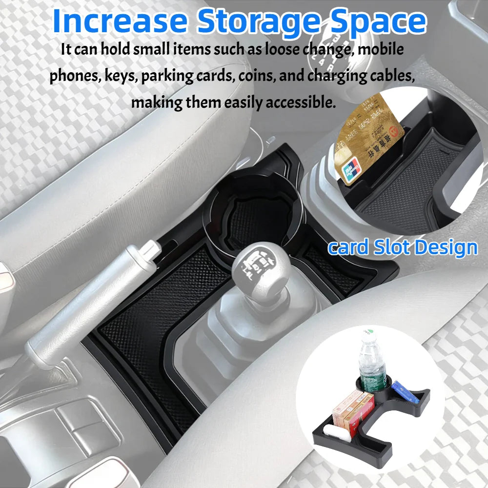 Center Console Gear Shift Storage Box with Cup Holder for Suzuki Jimny 2019–2024