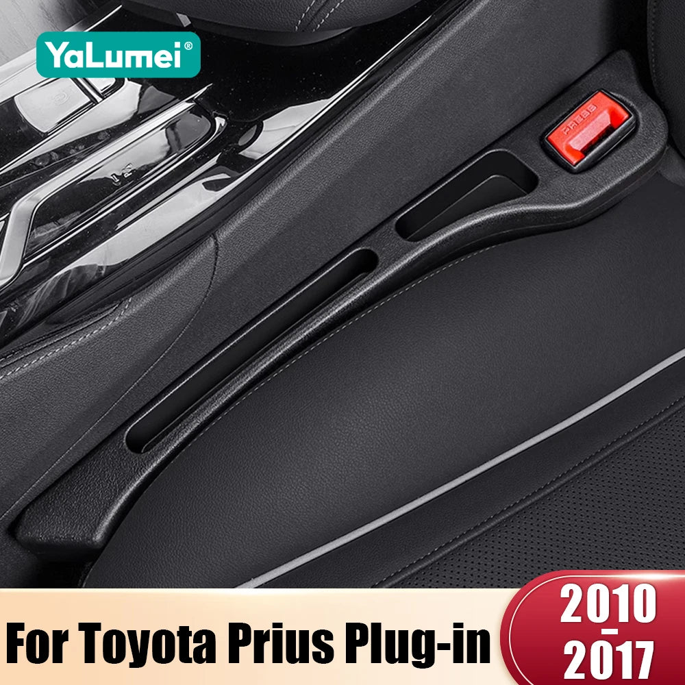 2PCS Car Seat Gap Filler Leak Proof Strips for Toyota Prius Plug-in 2010–2017