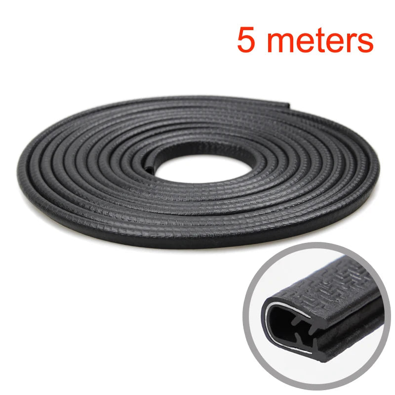 Universal Car Door Edge Protector Strip Door Guard Trim for Doors, Trunk & Hood