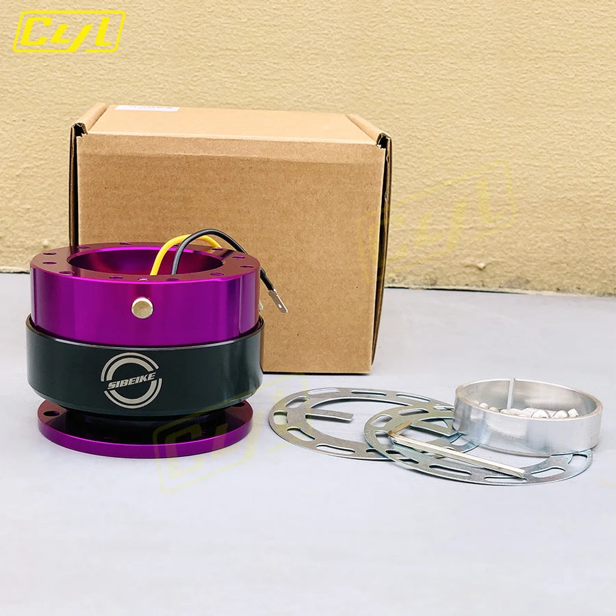 JDM Ding Sound Quick Release Steering Wheel Boss Kit Hub Adapter Universal Car