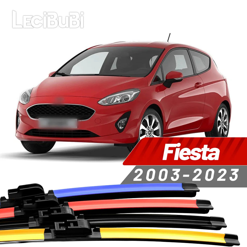 2PCS Front Windshield Wiper Blades for Ford Fiesta Mk5 Mk6 Mk7 2003–2023
