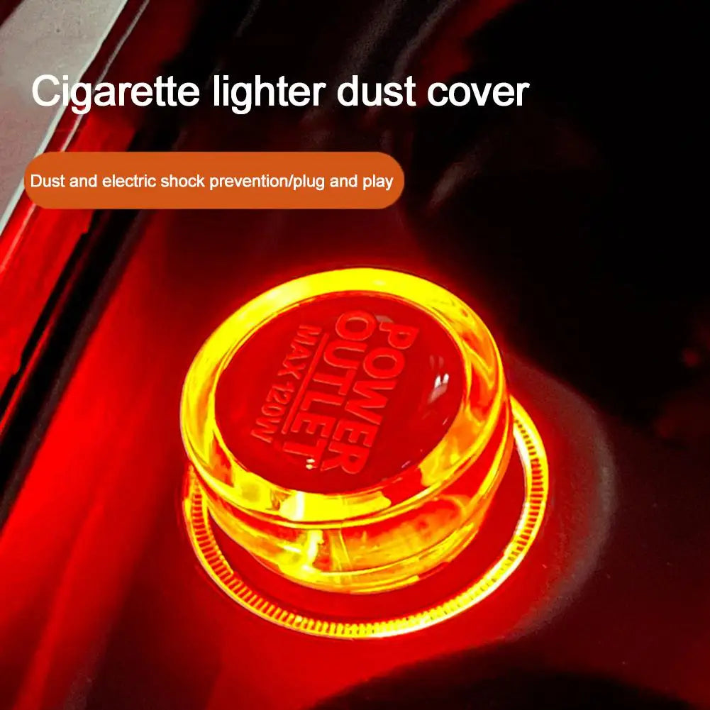 Universal Car Cigarette Lighter Dustproof Cover Cap Automotive Socket Trim