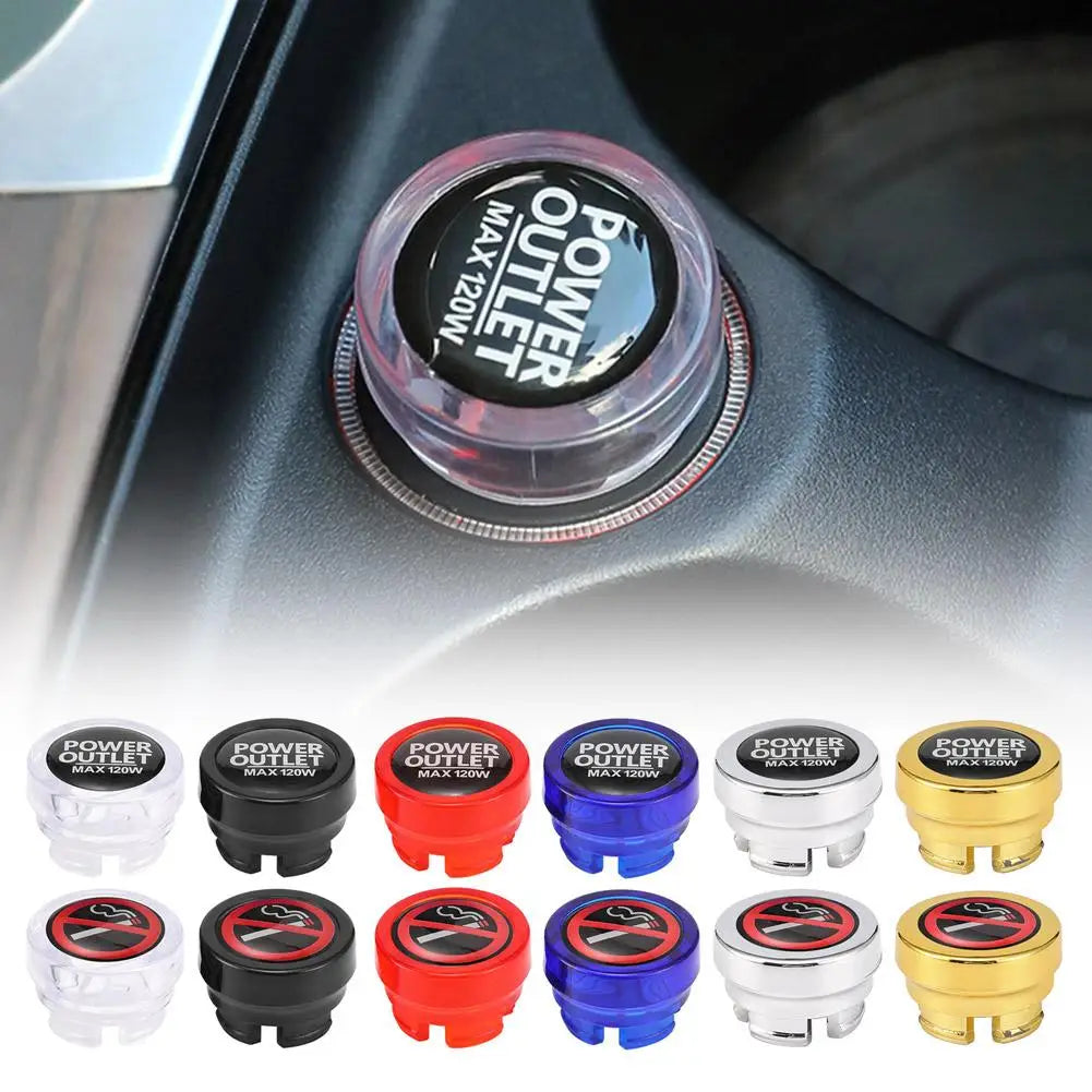 Universal Car Cigarette Lighter Dustproof Cover Cap Automotive Socket Trim