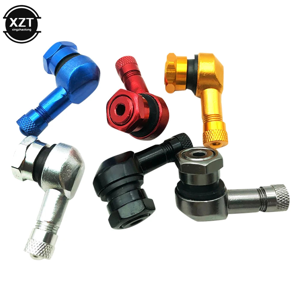 90° Aluminum Alloy Tubeless Motorcycle Tire Valve Stem Angled Rim Air Valve