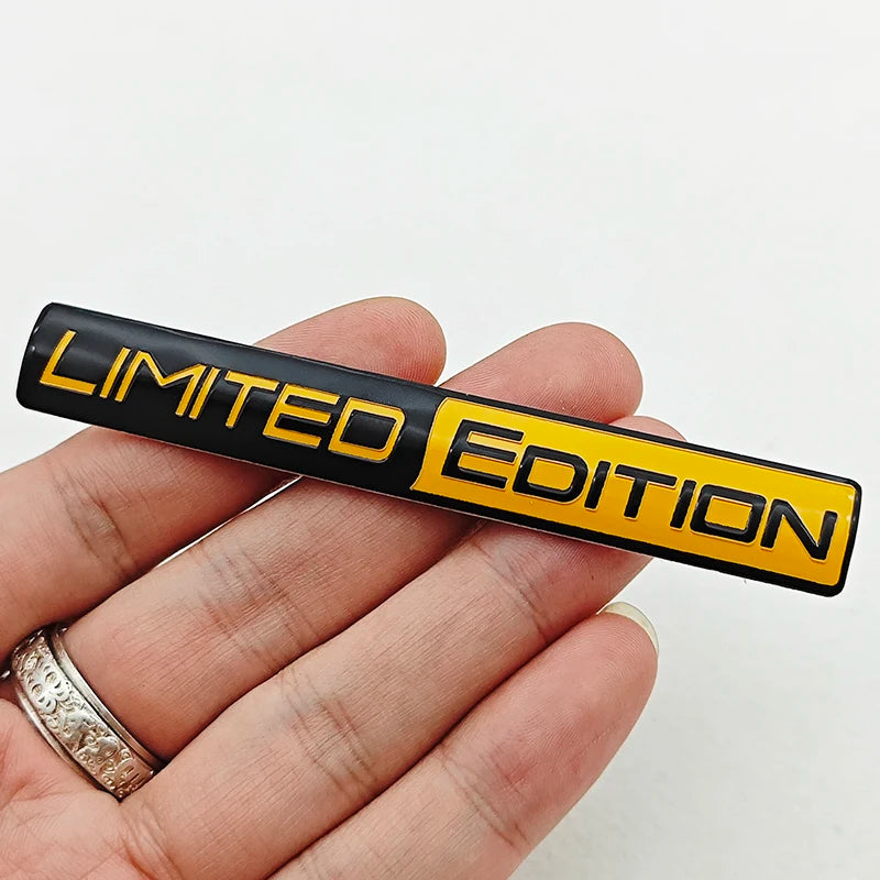 Limited Edition 3D Aluminum Car Emblem Badge Sticker for Trunk Fender Motorcycle