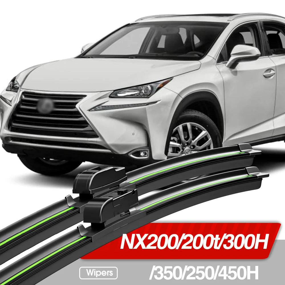 2PCS Front Windshield Wiper Blades for Lexus NX200 - NX450h 2015–2023