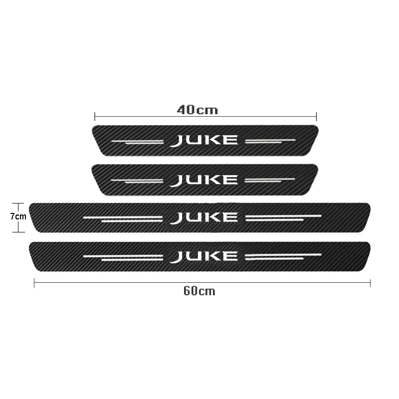 Carbon Fiber Door Sill Scuff Sticker for Nissan Juke F15 F16 2010-2021