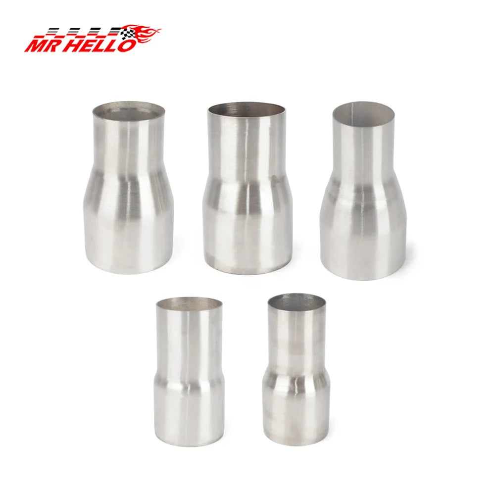 Universal Stainless Steel Exhaust Pipe Reducer Adapter 51 57 63 76mm Car Intake