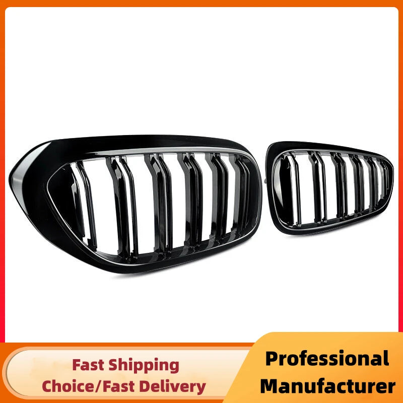 Gloss Black Double Slat Kidney Grille for BMW 5 Series G30 G31 & M5 2017–2020