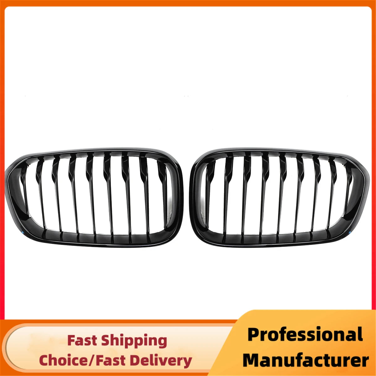Gloss Black Kidney Grille for BMW 1 Series F20 F21 LCI 2015–2017