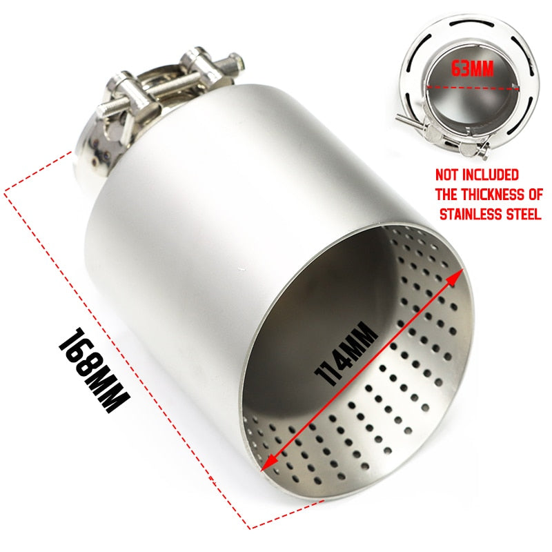 Matte Stainless Steel Exhaust Tip (Universal)