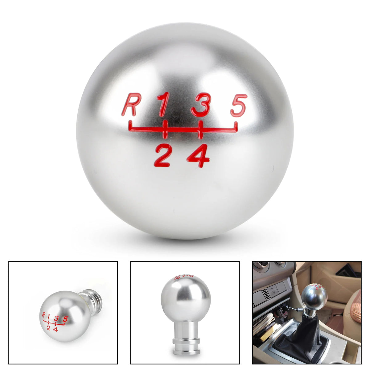 CNSPEED 5 6 10 Speed Aluminum Gear Shift Knob M8 M10 M12 Manual Automatic