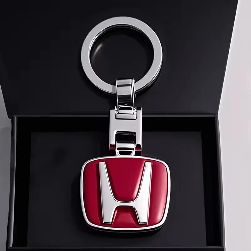 Car Logo Metal Keychain Key Ring Auto Key Holder for Honda Civic Accord CRV