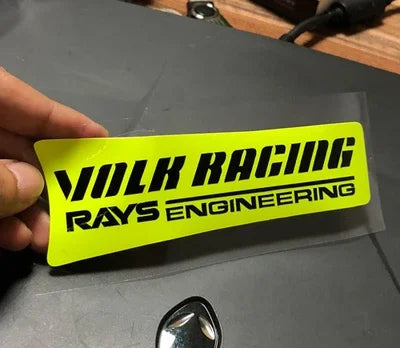VOLK Racing Wheel Sticker Decal Gold Pink Red Green Yellow for 17 18 19"