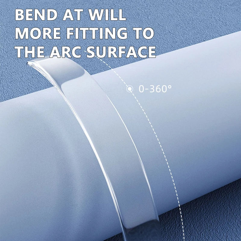 4PCS 40CM Transparent Car Door Edge & Bumper Protector Strip Anti-Scratch