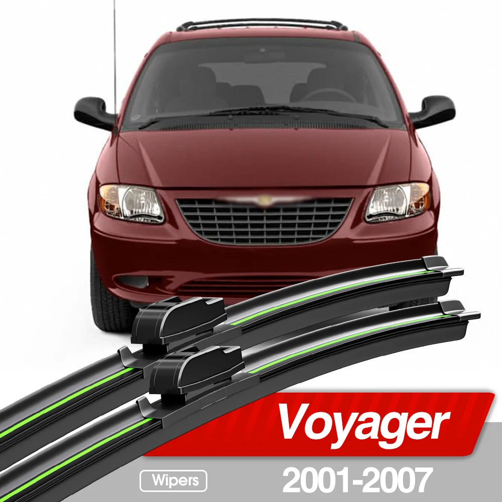 2PCS Front Windshield Wiper Blades for Chrysler Voyager 2001–2007