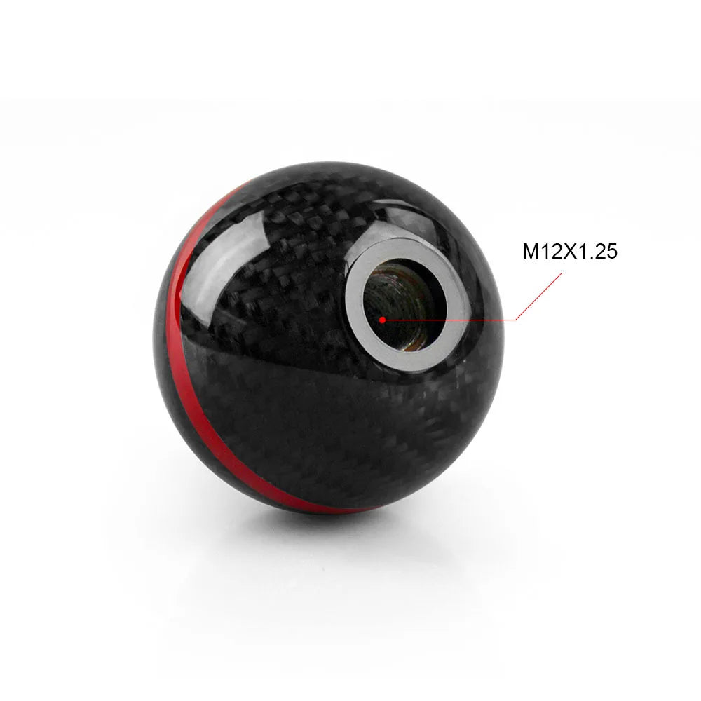 MUGEN Style Carbon Fiber 5 6 Speed Manual Gear Shift Knob for Honda Civic Type R