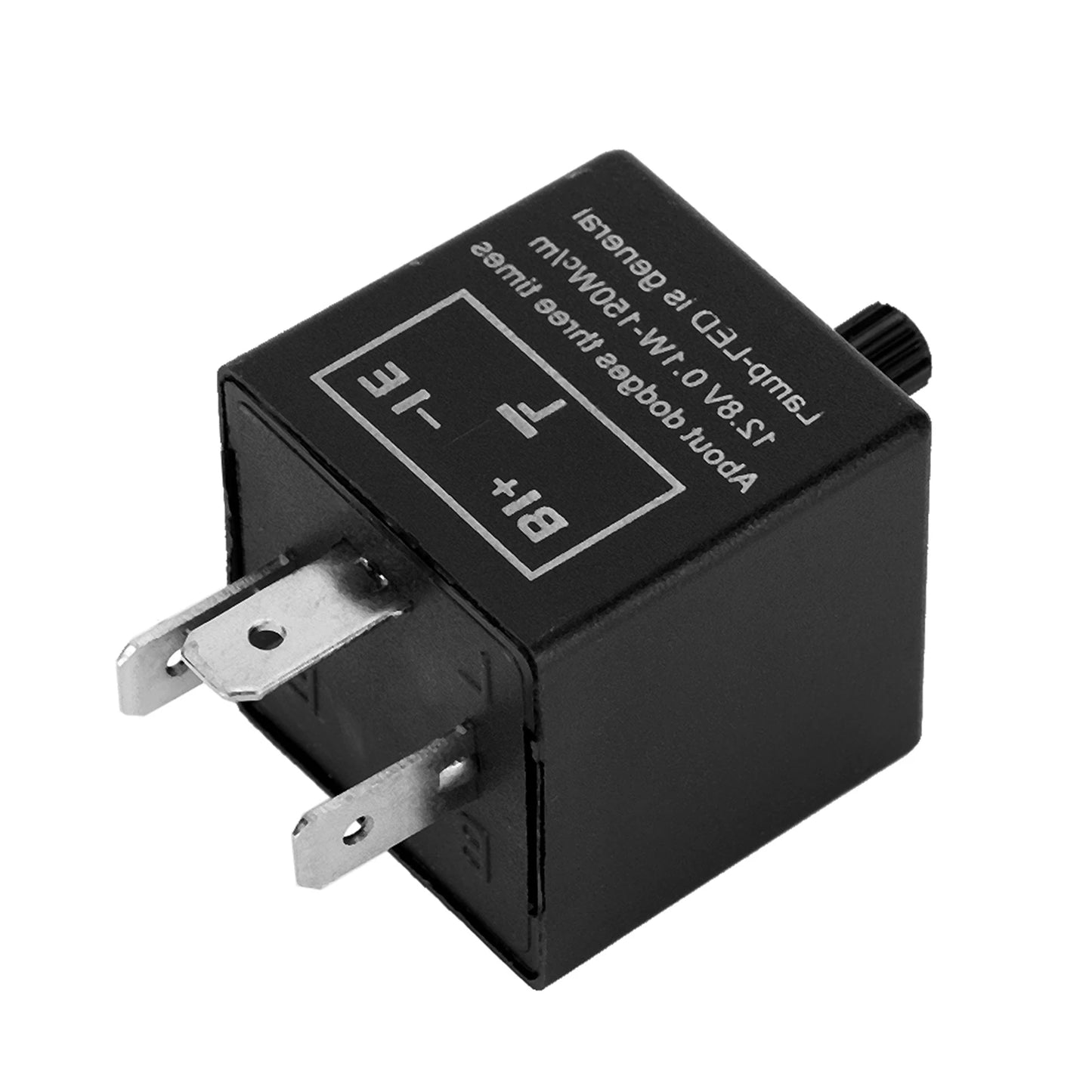 12V 3-Pin Adjustable LED Turn Signal Flasher Relay Electronic Blinker Relay Fix