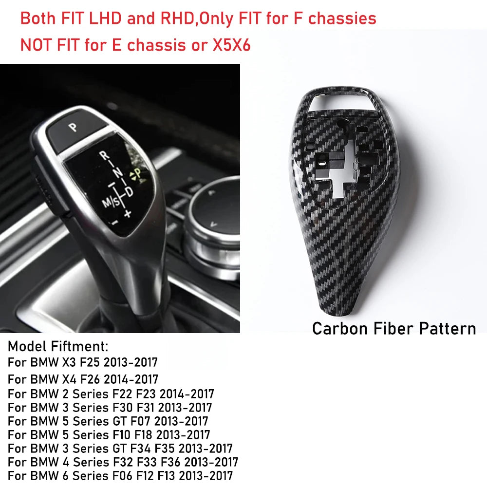 Gear Shift Knob Cover Trim Replacement for BMW F10 F11 F20 F22 F25 F30 F31