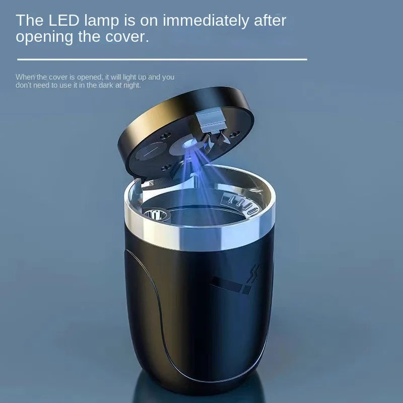 Portable LED Car Ashtray Smoke Cigarette Holder Cup with Light