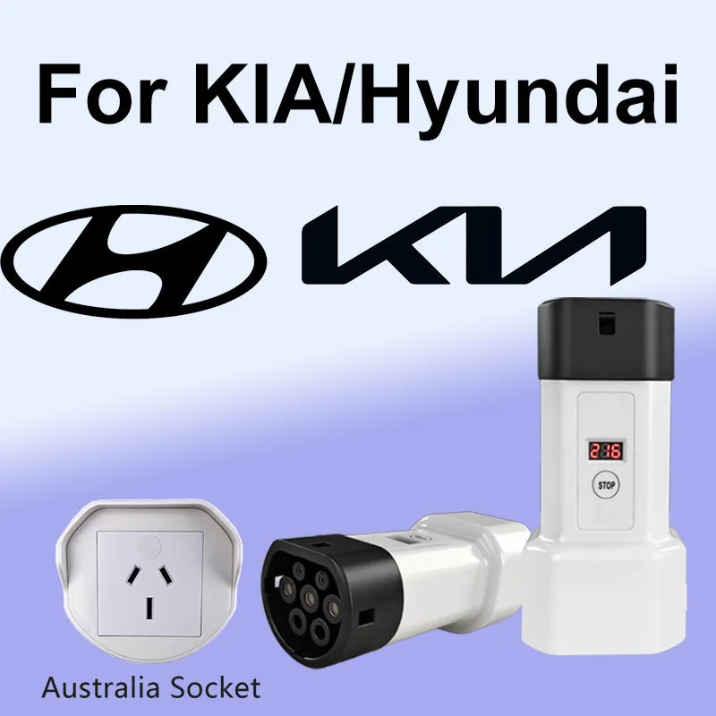 Type 2 V2L Discharger Adapter AU Socket for BYD Geely Chery XPeng Hyundai EV