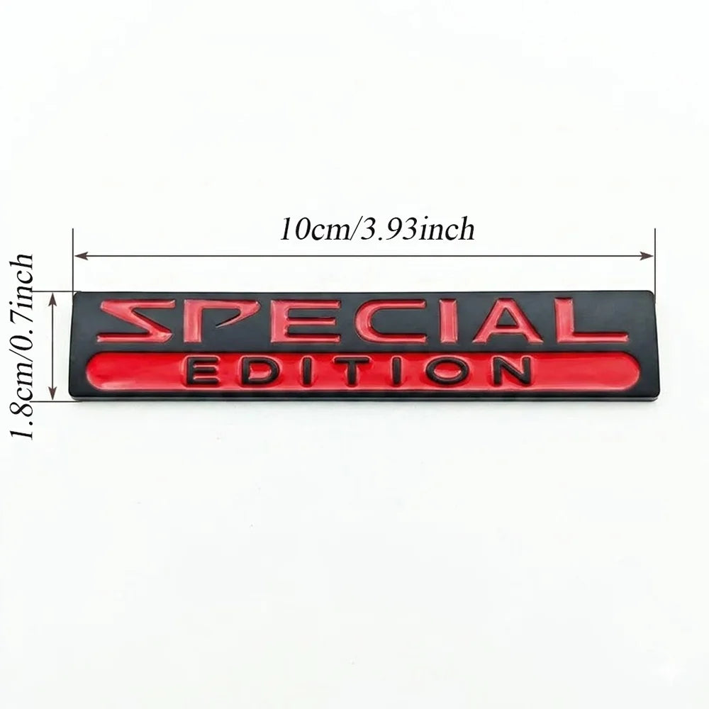 3D Metal Special Edition Car Emblem Badge Sticker Universal Rear Trunk Decal