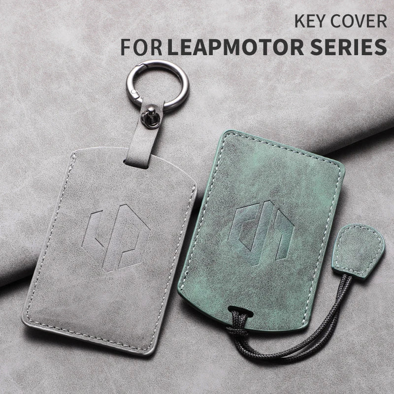 Leather Smart Key Case Cover for Leapmotor C10, C11, C16 & B01