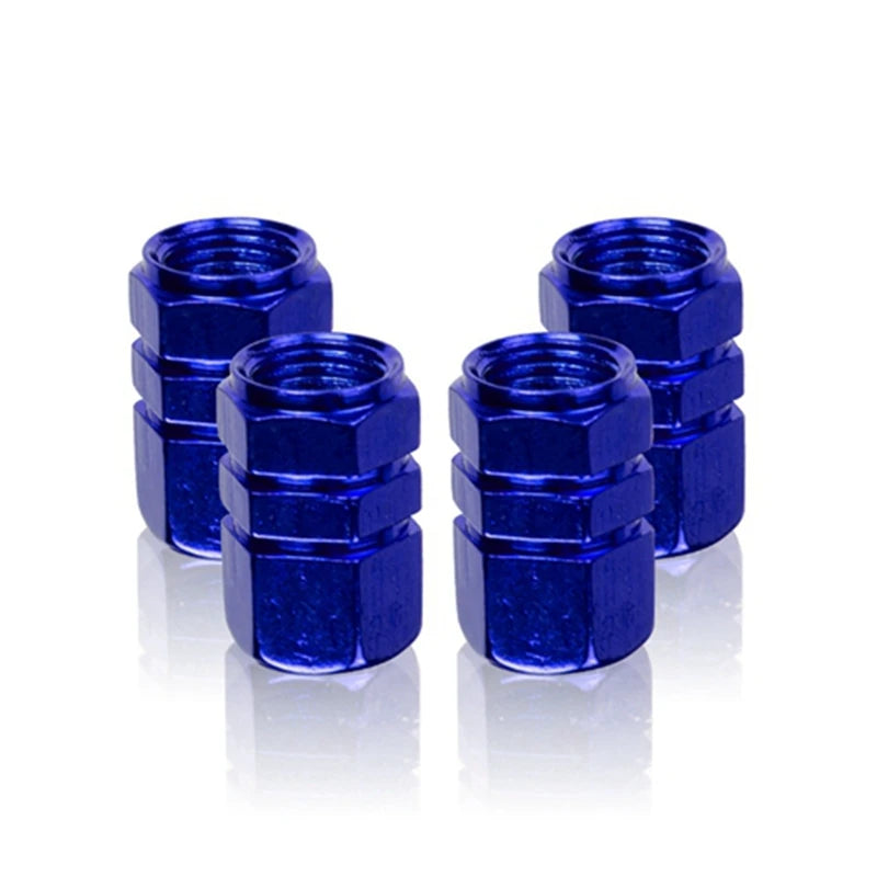 4pcs Universal Aluminum Tire Valve Stem Caps Airtight Covers Car SUV Truck
