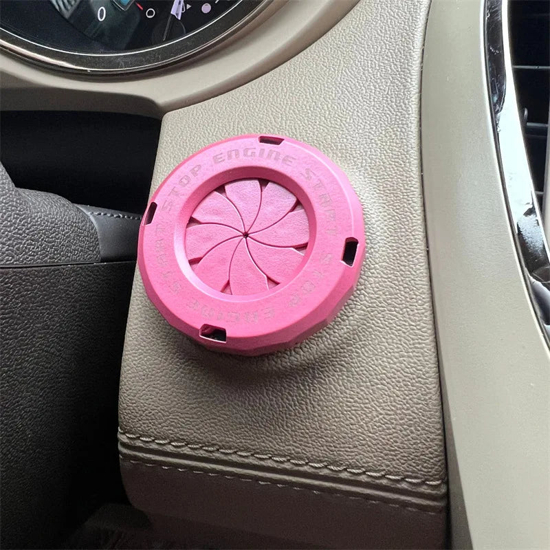 Motorcycle Ignition Key Cover Push Start Button Decorative Interior Trim