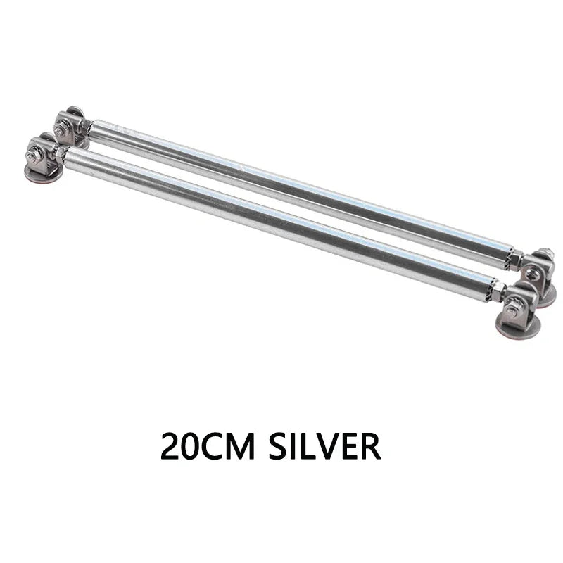 Universal Adjustable Bumper Lip Splitter Support Rods 100 150 200mm Car Kit