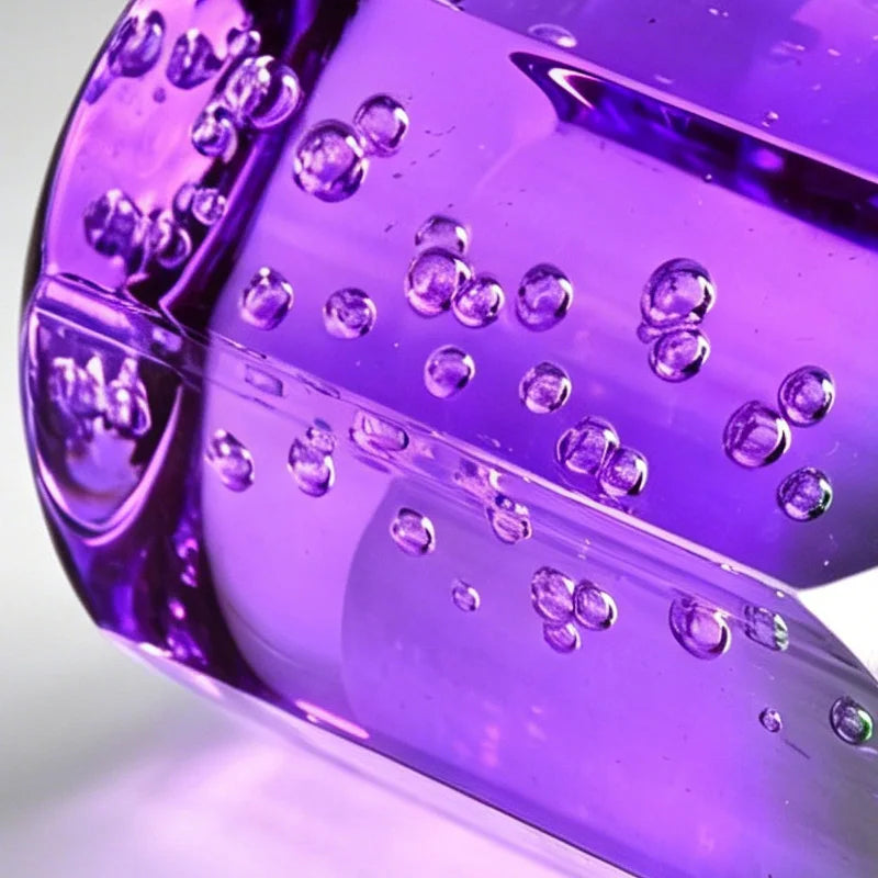 Blue Purple Crystal Gear Shift Knob 10 15 20cm Universal Manual Auto