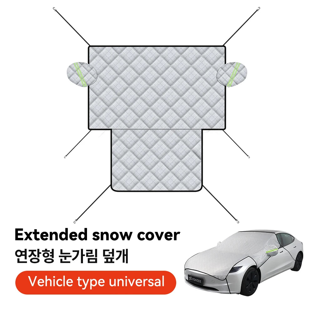 Winter Car Windshield Snow Cover Reflective Oxford Waterproof Frost Protector