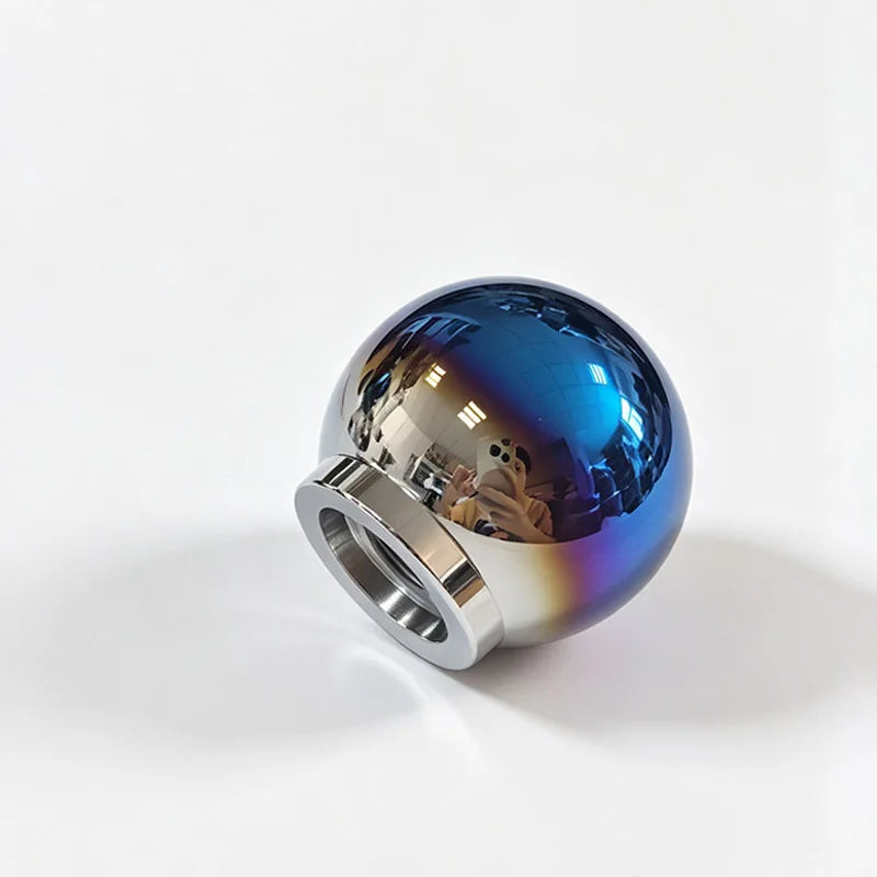 3 Style Universal Gear Shift Knob Burnt Blue Aluminum MT Shifter Ball 4.6/8cm