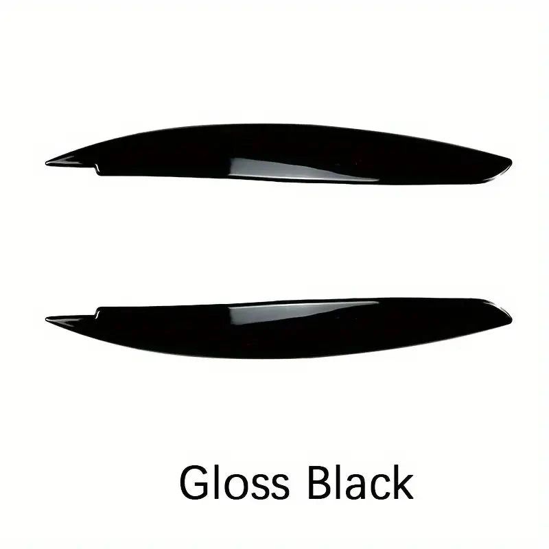 Gloss Black Headlight Eyebrow Eyelid Trim for BMW 1 Series E81 E82 E87 2004–2014