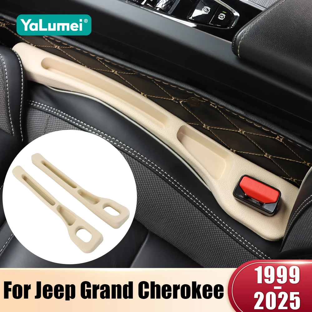 2PCS Car Seat Gap Filler Organizer for Jeep Grand Cherokee WJ WK WK2 1999–2025
