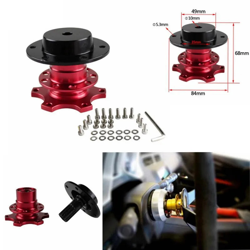 Steering Wheel Quick Release Hub Adapter Boss Kit Purple Blue Red Silver Gold