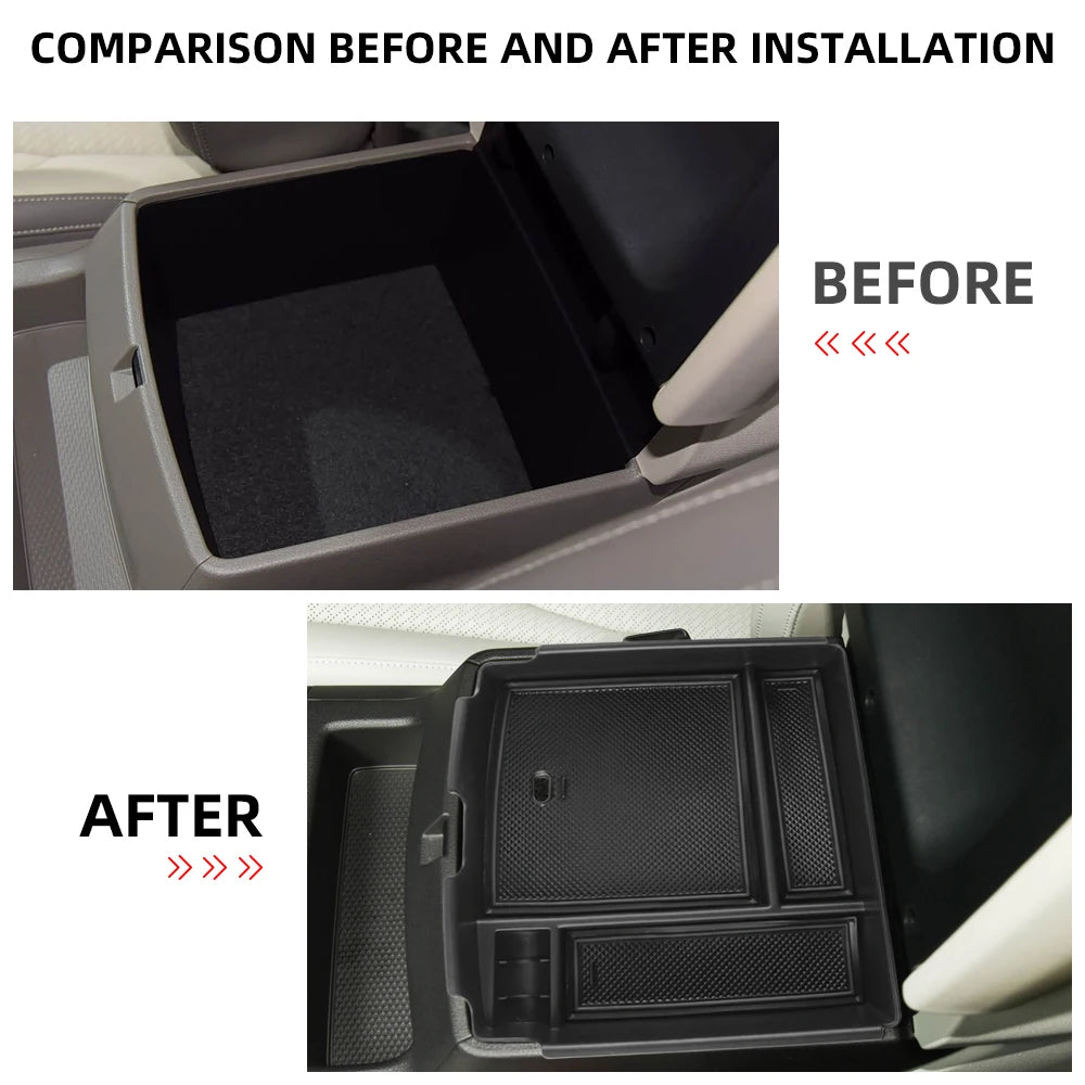 Car Armrest Storage Box Tray for Kia Carnival KA4 2020-2025 Center Console