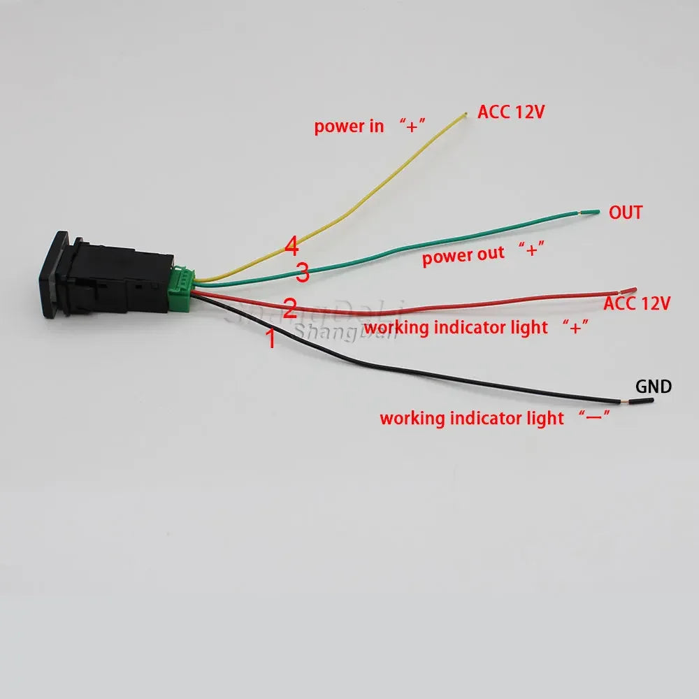 Orange LED Push Button Switch for Mitsubishi Outlander Eclipse Cross Triton