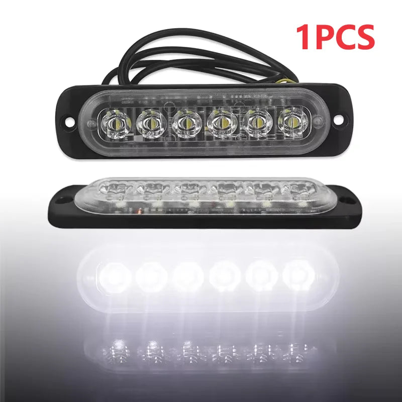 12V 24V LED Fog Work Lights 6 SMD Flood Off Road Car Tail Rear Indicator