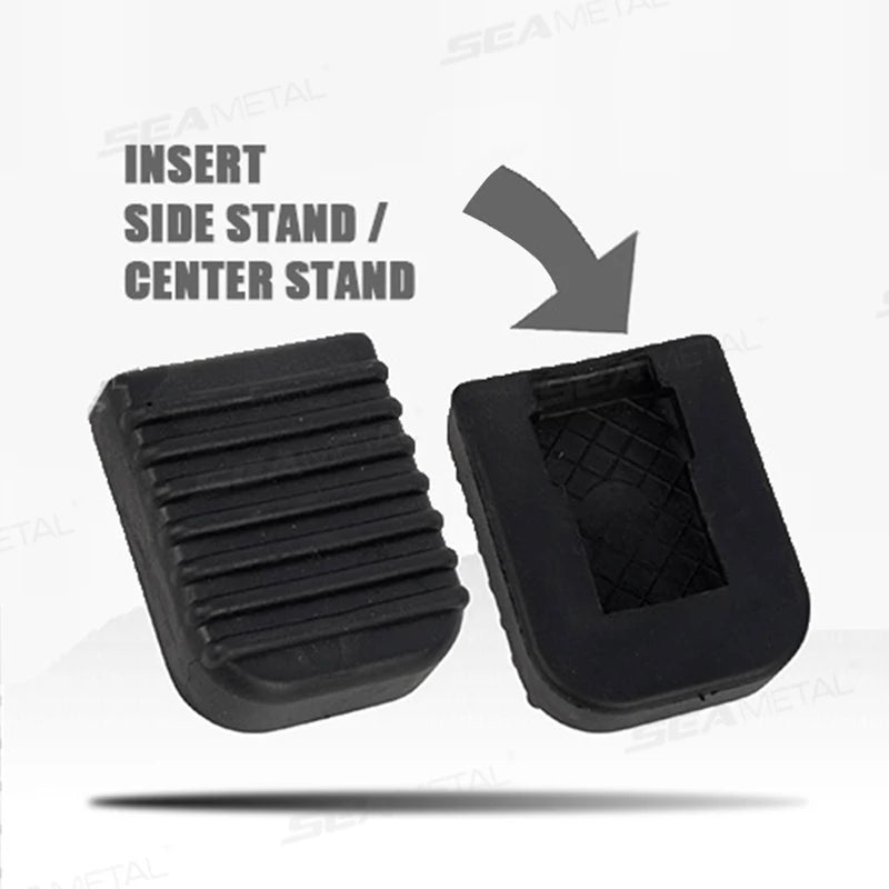 Motorcycle Kickstand Pad Rubber Side Stand Support Plate Parking Base