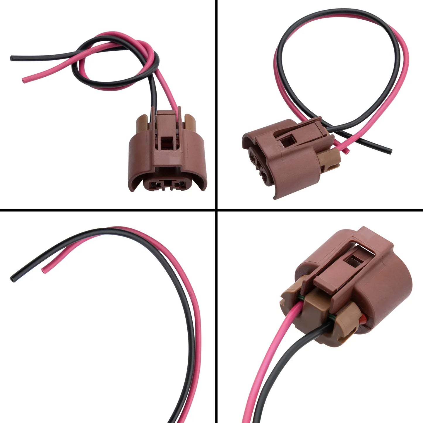 2PCS Headlight Bulb Socket Wiring Connector Plug Adapter for Toyota