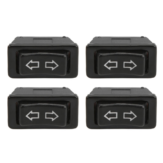 4PCS Universal 5-Pin Power Window Switch Set with Green LED Light DC 12V/24V