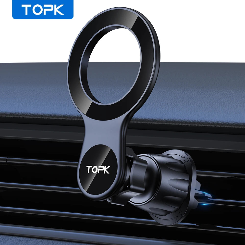 TOPK MagSafe Car Phone Holder Magnetic Air Vent Mount Hands Free iPhone