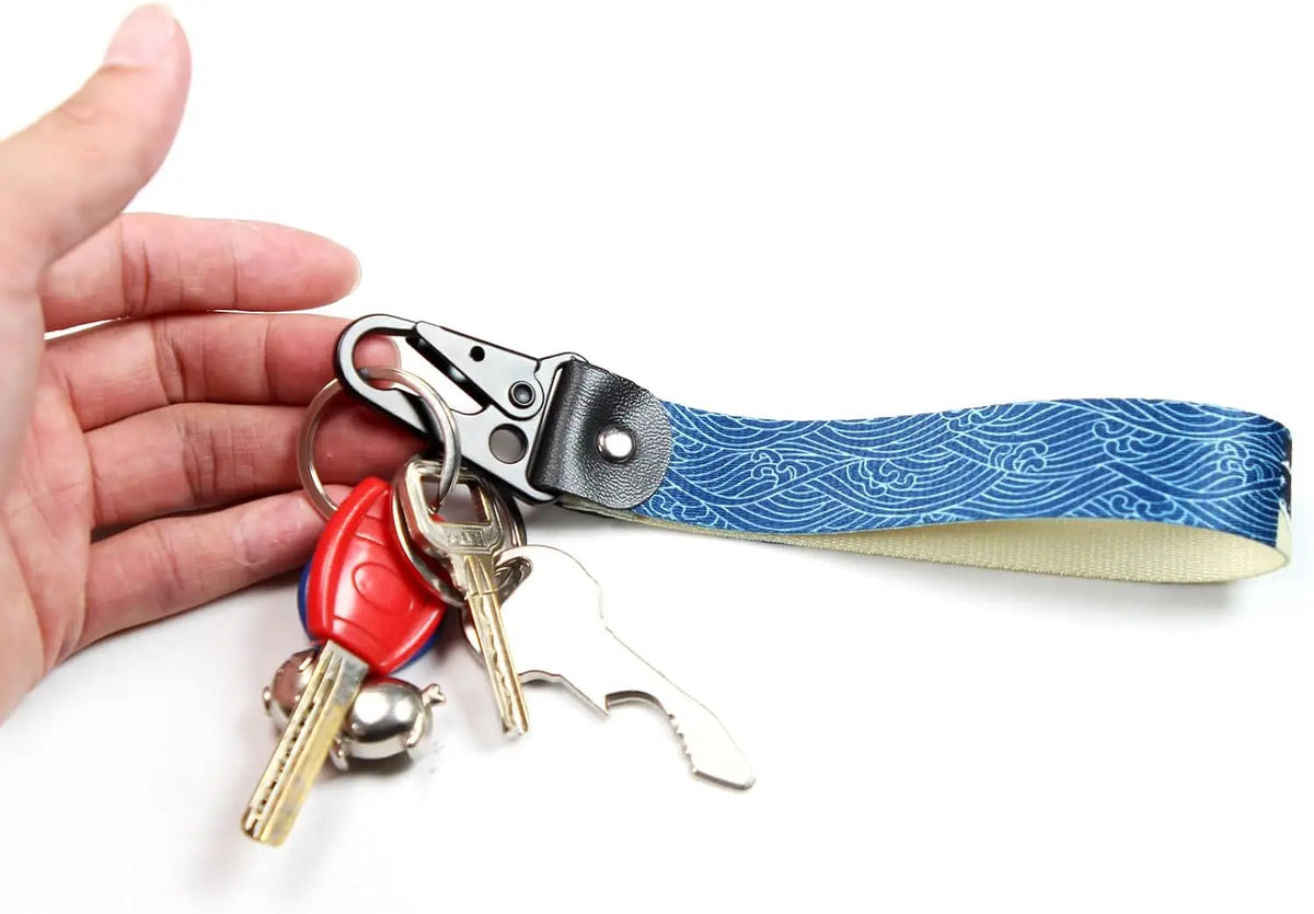 JDM Great Wave Jet Keychain Key Ring Tag for Car Motorcycle Scooter