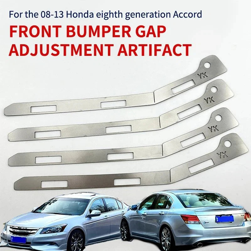 2Pcs For Accord 2008-2013 Front Bumper Repair Metal Plate Buckle Broken Reinforced Stainless Steel Metal Bracket