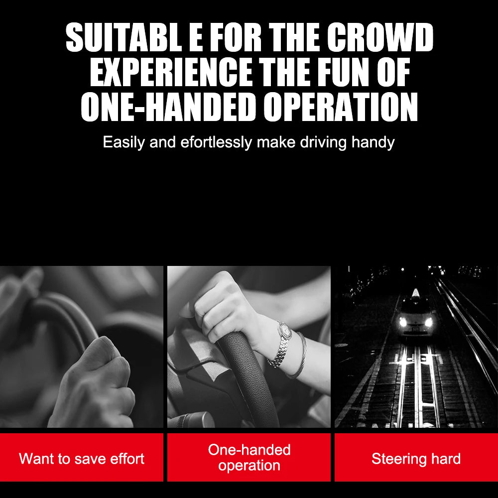 Universal 360° Steering Wheel Spinner Knob Labor Saving Turning Grip Ball