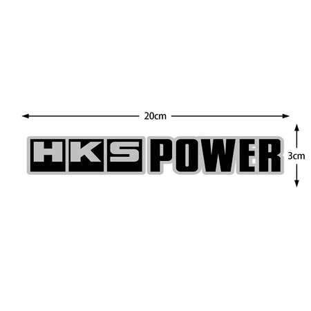 1PC Reflective HKS Power Sticker Waterproof Vinyl Decal Car Motorcycle Bumper