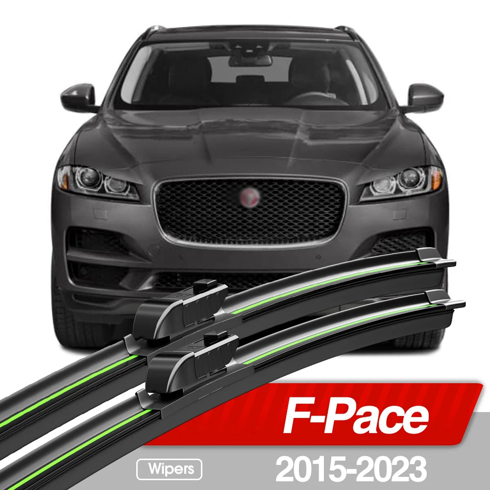 2PCS Front Windshield Wiper Blades for Jaguar F-PACE X761 2015–2023