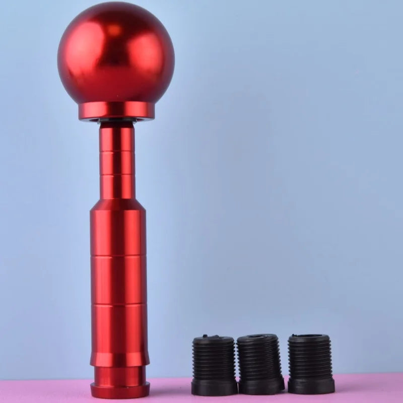 Blue Titanium Style Aluminum Gear Shift Knob and Rod Universal Manual Shifter
