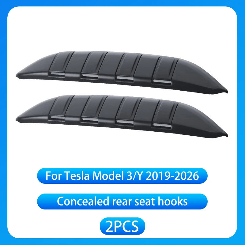 ABS Rear Seat Folding Hidden Hook Organizer for Tesla Model 3 Y 2017-2026